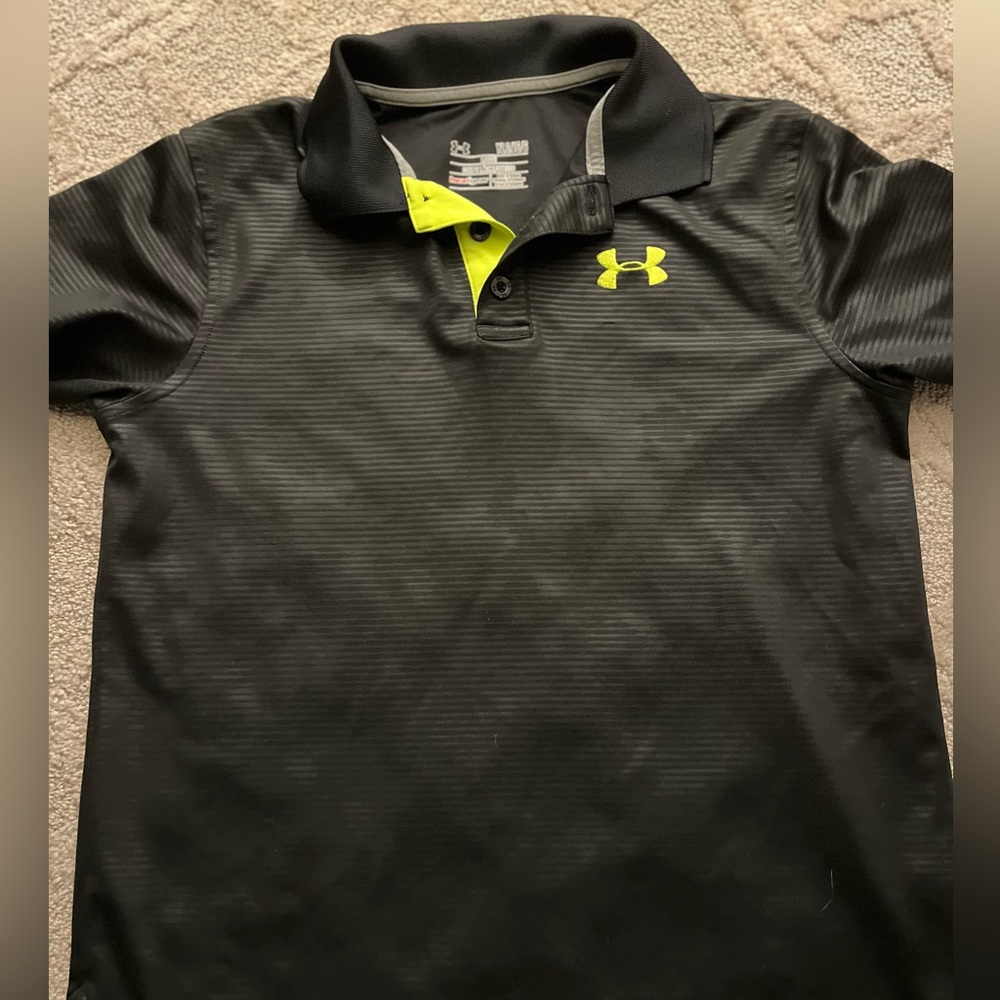 Under Armour Boys Collar Polo Shirt Size YL